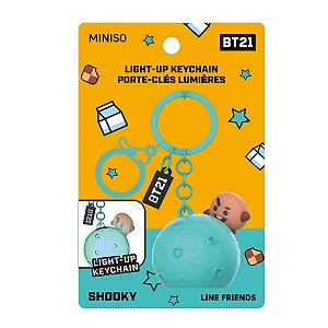 Chaveiro BT21 SHOOKY Com Luz Led Original Miniso