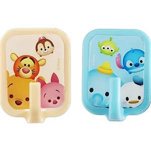 GANCHOS ADESIVOS MODELO DISNEY TSUM TSUM MINISO 4 PEÇAS.