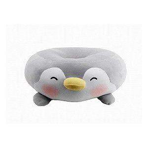 ALMOFADA DE ASSENTO MODELO PINGUIM CINZA 38 X 36 CM.