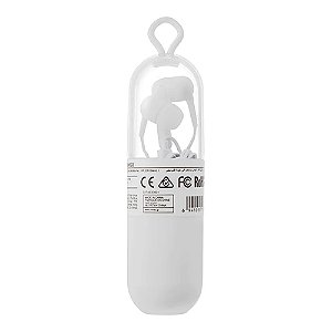 FONE DE OUVIDO MODELO AURICULAR EM CAPSULA COR BRANCO HF236