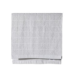 TOALHA DE MÃO MINISO COR CINZA TAMANHO 25X 50 CM.