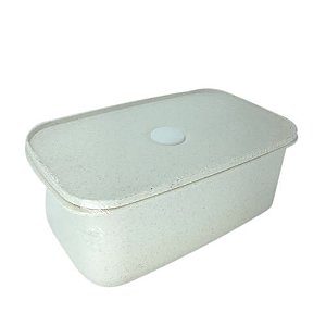 Pote para armazenamentos de alimentos-Marmita,950ml bege.