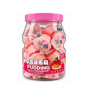 Gelatina Pudim Sabor Morango 500 g