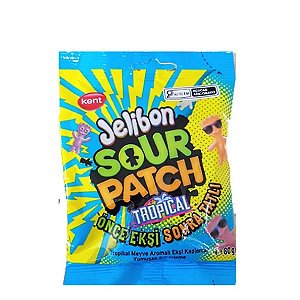 Bala Azeda Sour Patch Sabor Tropical 80 g