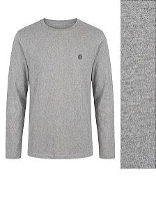 Camiseta Manga Longa Masculina Cinza