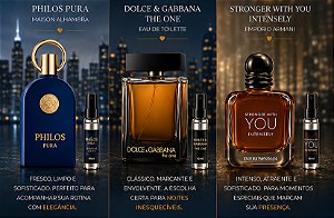 Kit Decants Masculinos Philos Pura - Dolce & Gabbana - Strong Whit You