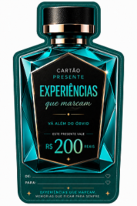 Cartão Presente Experiências R$200 Epic Parfum