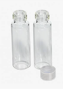 VIAL HEADSPACE 20ML TRANSPARENTE BOCA DE ROSCA 20MM, FUNDO CHATO PCT/100