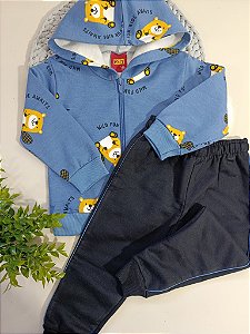 Conjunto Kyly de moletom felpado masculino