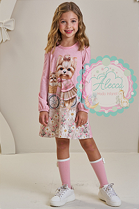 Vestido de Cachorrinha Infanti-Kukiê