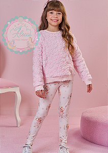 Conjunto Infanti-Kukiê Blusão em Sherpa + Calça