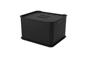 Conjunto de Caixas Organizadoras com Tampa 23,9 Litros 3 Peças