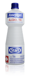 Álcool Líquido 70% Desinfetante Asseptgel/Start 1L