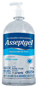 Álcool em Gel Asseptgel Cristal 1kg