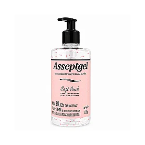 Álcool em Gel Asseptgel Soft Pink 420g