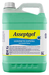Sabonete Espuma Asseptgel com Clorexidina 5L