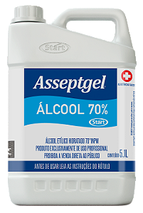 Álcool Líquido 70% ASSEPTGEL/START 5.1 L