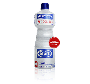 Álcool Líquido 70% ASSEPTGEL/START 500 ml