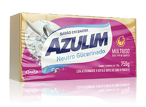 Sabao Barras AZULIM Glicerinado 750 g