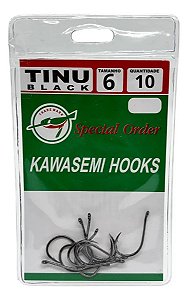 Anzol Tinu Kawasemi Black No 6 - 10 Unidades