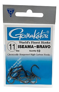 Anzol Gamakatsu Iseama Bravo Tamanhos 11 Com 10 Unidades