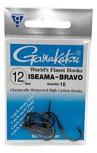 Anzol Gamakatsu Iseama Bravo Tamanhos 12 Com 10 Unidades