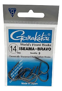 Anzol Gamakatsu Iseama Bravo Tamanhos 14 Com 9 Unidades