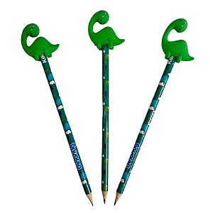 Lápis HB com Borracha DinoHug Dinossauro – Kaz (Unidade)