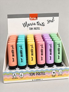 Marca Texto Soul Pastel – 6 Cores – BRW (Unidade)