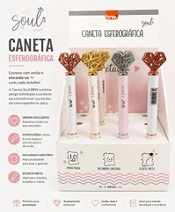 Caneta Esferográfica Soul Coração 1.0mm – BRW (Unidade)