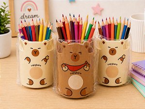 Porta Lápis Capivara Cute – Organizador de Mesa