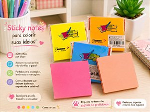 Bloco Adesivo Colorido – UND
