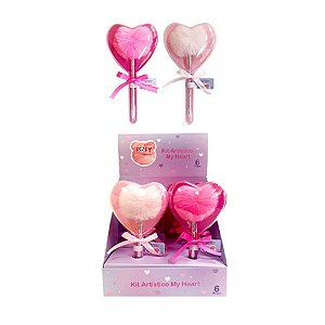Kit Caneta Pompom My Heart – Importado (Unidade)