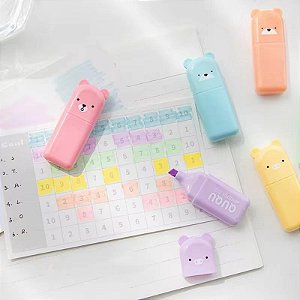 Kit Marca-Texto Ursinhos Candy Colors