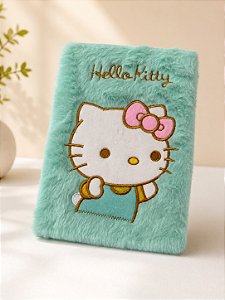 Caderno pelúcia Hello Kitty