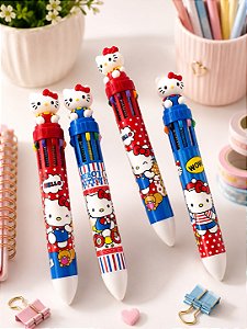Caneta 10 Cores Hello Kitty