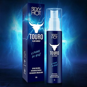 Touro Blue Energy - Spray Beijável Retardante e Potencializador Masculino 15g