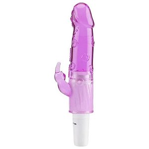 VIBRADOR JACK RABBIT EM JELLY COM ESTIMULADOR DE CLITÓRIS E PONTO G