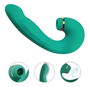 Vibrador de Ponto G e Clitóris com Dedilhar / Tapping no Meio - Air Pulse 2