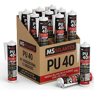 KIT 12 CARTUCHO PU40 GOLD MS SELANTES