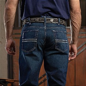 Calça masculina King farm - king rust 3.0 - jeans escuro
