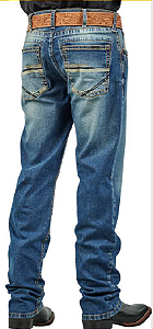 Calça masculina Docks Elastano - COD 4547 bordada