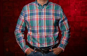 CAMISA MASC XADREZ M/L OXFORD AUSTIN