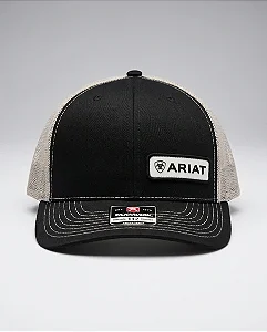 Bone Ariat preto redinha branca
