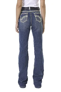 CALCA FEM SELFF BOOT CUT ROCK DENIN BLUE