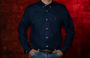 CAMISA MASC M/L AZUL MARINHO NOITE AUSTIN