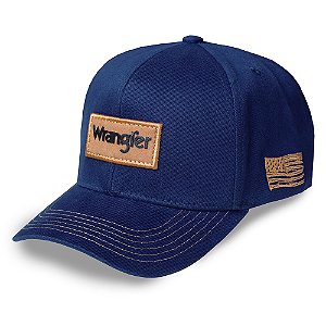 Bone Wrangler azul patch bege