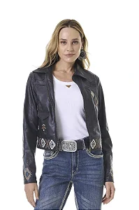 JAQUETA DE COURO FEM SELFF WESTERN