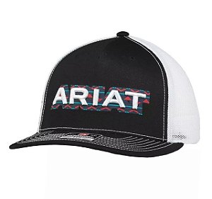 Bone Ariat Preto redinha branca A300086801
