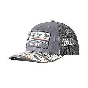 Bone Ariat Imp Cinza logo cavalos